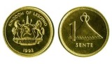 Lesotho 1992 - 1 sente UNC
