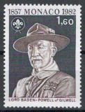 Monaco 1982 Mi 1538 MNH - 125 ani de la naștere a lui Robert Baden-Powell, Nestampilat