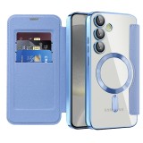 Husa Samsung Galaxy S24 Asteroid GSM SmartMag Book Case, bleu