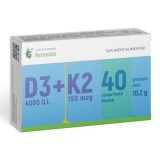 VITAMINA D3 4000UI+K2 150MCG 40CPR FILMATE, REMEDIA