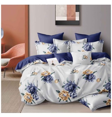 Lenjerie pat dublu,bumbac finet,6 piese,cearceaf normal 220x240cm, cearceaf pilota 200x220cm, 2 fete de perna 50x70, 2 fete de perna 70x70-A1172 foto