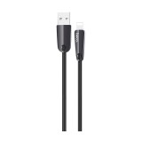 Cablu Date si Incarcare USB la MicroUSB HOCO U35 Space Shuttle Smart Power Off, 2.4A, 1.2 m, Rosu