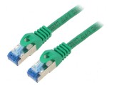 Cablul patch S/FTP 6a CCA LSZH verde 3m 26AWG, Lanberg