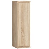 Dulap suspendat, cu usa si 3 rafturi interioare, PAL 16 mm, 30x30x99 cm, stejar sonoma Household NewTrend