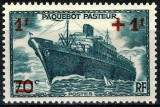 Franta 1941 - Paquebot Pasteur, vapor, neuzat