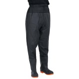 Pantaloni cu talie &icirc;naltă cu cizme, negru, mărimea 39