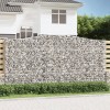 VidaXL Coș gabion arcuit 400x50x200/220 cm fier galvanizat 153420