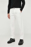 United Colors of Benetton pantaloni barbati, culoarea bej, drept