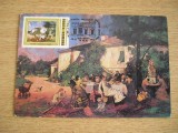 M5 - maxima - tematica arta - pictura 1- prima zi a emisiunii sau expozitii, Romania de la 1950, Fauna