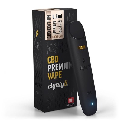 Vaporizator CBD Eighty8 Chocolate 45% CBD 0,5 ml foto