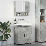 vidaXL Set de mobilier pentru baie 2 pcs Gri beton 61 x 35 x 64 cm 3392936