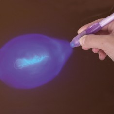 Marker cu lumina UV, cerneala invizibila, varf de 1 mm, capac, mov