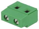 Regletă Conexiuni PCB 90&deg; 7,5mm 2 Piste 17,5A