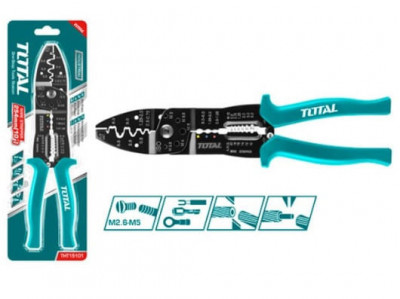 TOTAL - CLESTE PENTRU DEZIZOLARE SI SERTIZARE CABLURI 10&amp;#039;&amp;#039;/254MM&amp;sup2; PowerTool TopQuality foto