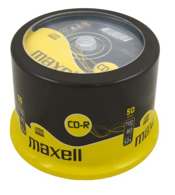 CD-R 700MB 52x 50buc cutie Maxell 628523 foto