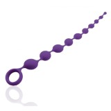 Bile Anale Fantasy Anal Beads, Silicon, Mov Deschis, 35.5 cm, Guilty Toys, Backdoor Pleasure