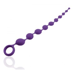 Bile Anale Fantasy Anal Beads, Silicon, Mov Deschis, 35.5 cm, Guilty Toys, Backdoor Pleasure
