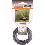 Fir rezerva motocoasa, trimmer cu insertie metalica, DUO, 2&nbsp;mm x 15 m, Richmann Exclusive