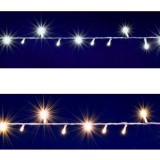 Ghirlanda luminoasa, 200 LED-uri, legare in serie, 10 metri, IP44 - Alb cald, Home