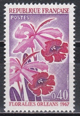 Franta 1967 - Expozitia de flori din Orl&amp;eacute;ans, MNH foto