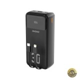 Baterie Externa Dudao K15MAX 30000mAh 22.5W QC + PD 1 x Lightning - 1 x USB-A - 2 x USB-C Neagra