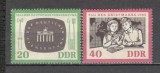 D.D.R.1962 10 ani Televiziunea SD.120, Nestampilat