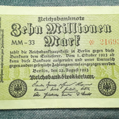 10000000 Mark 1923 Germania / marci 10 Milioane