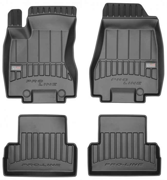 Set Covorase Auto Cauciuc Negro Nissan X-Trail T31 2007-2013 Pro Line Tip Tavita 3D 3D408531