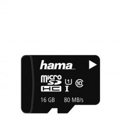 Card de memorie microSDHC UHS-I EVO Hama Memory Fast 80 cu capacitatea de 16GB foto