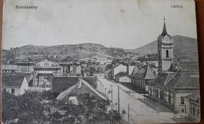 Carte postala, Petrosani, vedere generala, inceput de secol XX foto