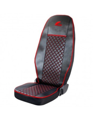 Set Huse Scaun Mercedes Actros EURO 5 1844 MP2 MP3 MP4 Piele Ecologica Neagra + Rosu foto