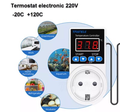 Termostat electronic camera 220V foto