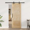Ușă glisantă cu set de accesorii &#039;ORKDAL&#039;din lemn solid de pin