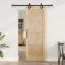 Set Ușă Glisantă Manual Natural și negru 73.5 x 198.5 cm