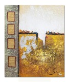 Cumpara ieftin Tablou abstract pictat manual, Fantezie in abstract, 60x50cm ulei pe panza in relief efect 3D, gata de expus pe perete