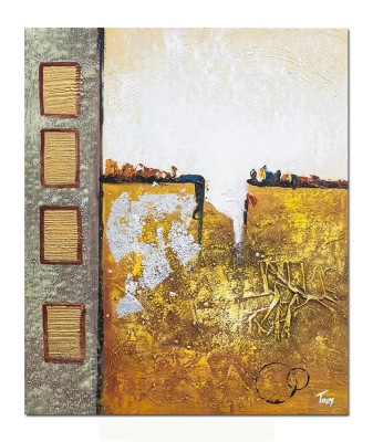 Tablou abstract pictat manual, Fantezie in abstract, 60x50cm ulei pe panza in relief efect 3D, gata de expus pe perete foto