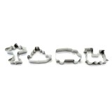Set de forme pentru decupat biscuiti Vehicule, din otel inoxidabil Handy KitchenServ