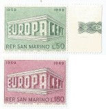 |San Marino, Europa CEPT, 1969, MNH, Nestampilat