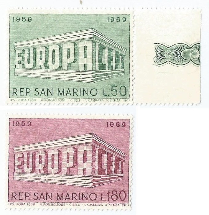 |San Marino, Europa CEPT, 1969, MNH