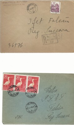 AMS# - LOT 4 PLICURI CIRCULATE INTRE LOCALITATI DIN BUCOVINA 1958 foto