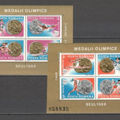 Romania.1988 Medalii olimpice SEUL-Bl. YR.875