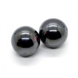 Cumpara ieftin Magneti sferici ceramici antistres, bila neagra lucioasa, set 2 bucati, diametru 18 mm