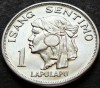 Moneda exotica 1 SENTIMO ISANG - FILIPINE, anul 1968 * cod 2216 = UNC, Asia, Aluminiu