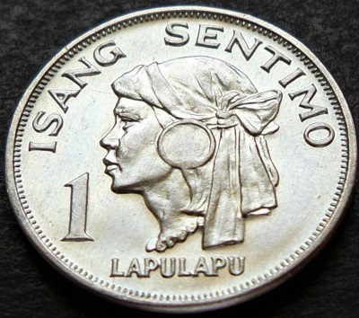 Moneda exotica 1 SENTIMO ISANG - FILIPINE, anul 1968 * cod 2216 = UNC foto