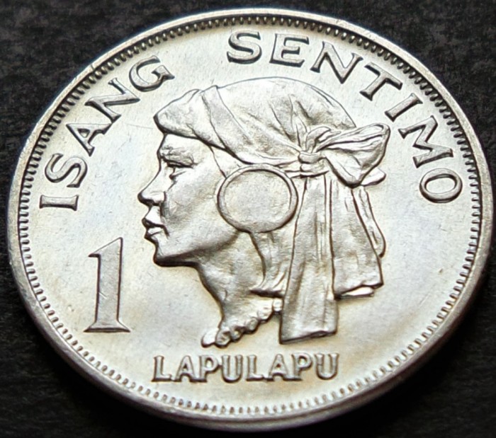 Moneda exotica 1 SENTIMO ISANG - FILIPINE, anul 1968 * cod 2216 = UNC