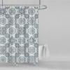 Perdea Dus Poliester Vintage Cercuri Multicolor 180x180cm + 12 Inele
