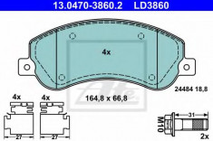 Set placute frana,frana disc VW AMAROK (2H, S1B) (2010 - 2016) ATE 13.0470-3860.2 foto