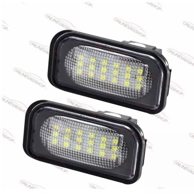 Set lampi LED numar Mercedes C-class W203,W209, A209,SL,CLK, Chrysler foto