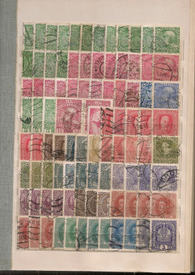 Danemarca.Lot peste 380 buc. timbre stampilate diferite KL.8 foto