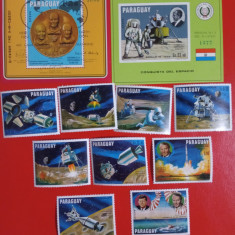 PARAGUAY, SPACE - COLIȚE PERF./IMPERF. + SERIE MNH